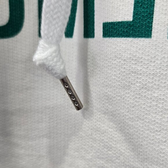 Helmut Lang Logo-Print Hooded Sweatshirt - Chalk White - Picture 6 of 12